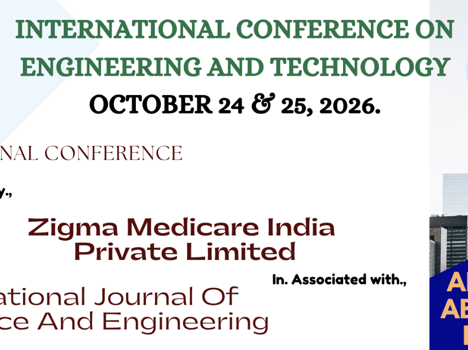 International Conference on Engineering and Technology ICET 2026 International Conference Poster